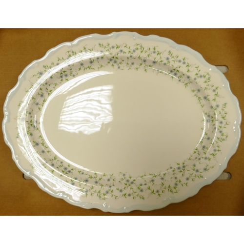 647 - Royal Albert Caroline Patterned large platter 41.5cm, seconds