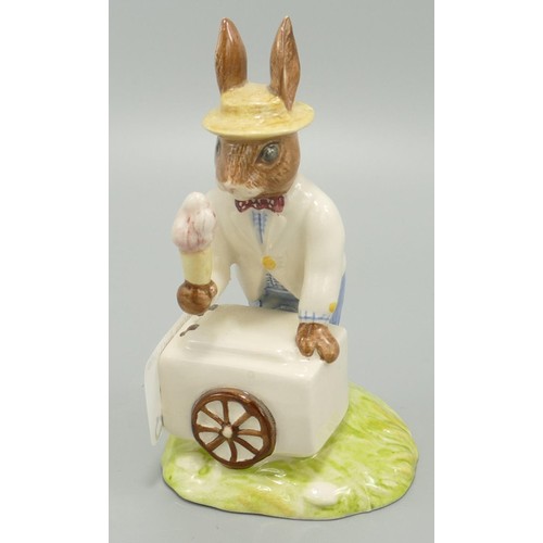 642 - Royal Doulton Freefall bunnykins DB41, together with Ice Cream Bunnykins figure DB29 & Touchdown bun... 