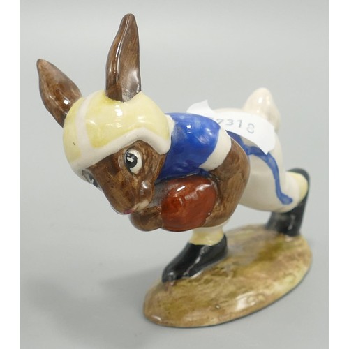 642 - Royal Doulton Freefall bunnykins DB41, together with Ice Cream Bunnykins figure DB29 & Touchdown bun... 