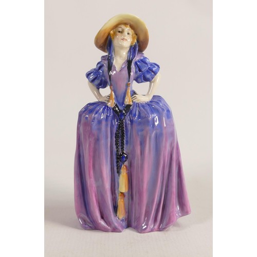 74 - Royal Doulton figure Patricia HN1431, impressed date for 1930. Two 2cm hairline cracks to folds in d... 