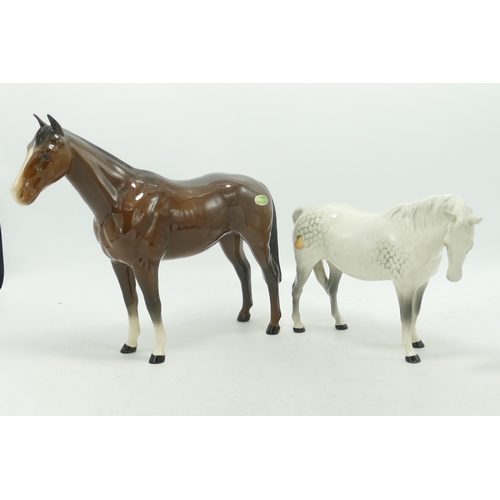 497 - Beswick Imperial 1557 & Grey Mare Facing Right 1812(2)