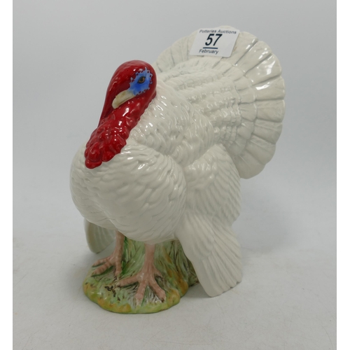 57 - Beswick model of a large white Turkey 1957.