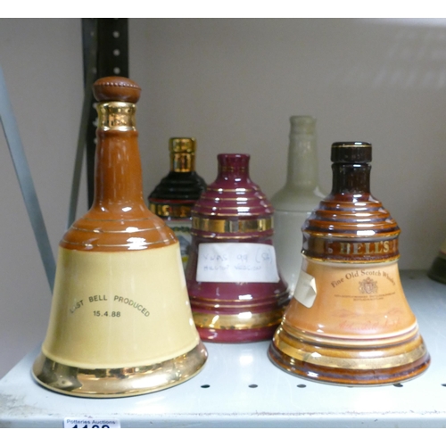 1168 - Wade Ceramics, a collection of Bells Whiskey Decanters including last one produced, These items were... 