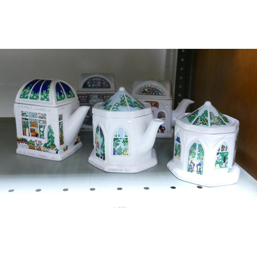 1171 - Wade Ceramics, a collection of English Life Novelty Tea Pots, These items were removed from the arch... 