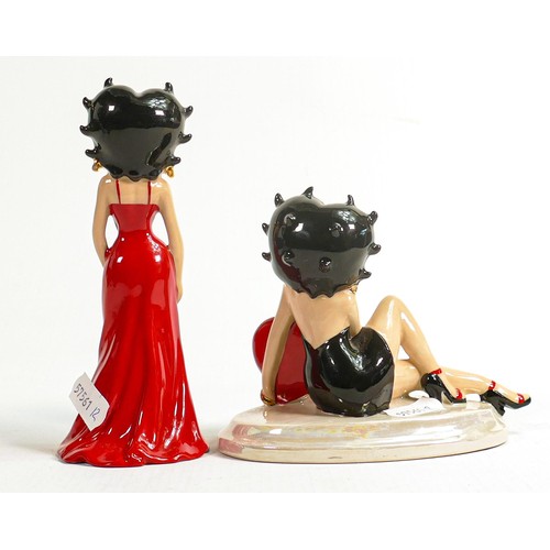 10 - Wade Official Collectors Centre Betty Boop figures - Valentine (hand written to base No.1) & Betty i... 