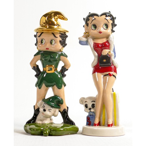 16 - Wade Official Collectors Centre Betty Boop figures - Saint Patricks Day & Shopping Dolly, tallest 14... 