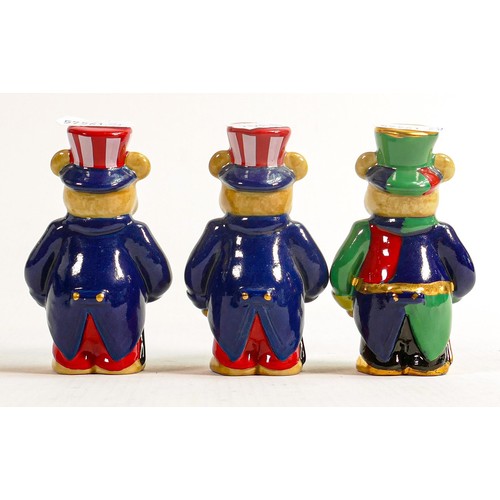 18 - Wade painted Little Uncle Sam & similar novelty bear figures, height 8cm. These items were removed f... 