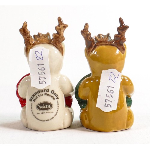 20 - Two Wade Beary Christmas & Merry Wade (one Not For Resale Standard backstamp), height 7cm. These ite... 