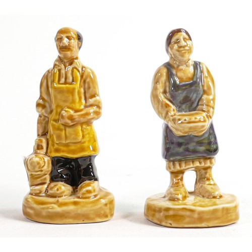 32 - Wade Blacksmith and Pie Maker figures (hand written text to base), height 9cm. These items were remo... 