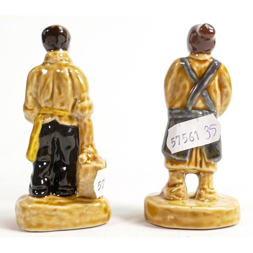 32 - Wade Blacksmith and Pie Maker figures (hand written text to base), height 9cm. These items were remo... 