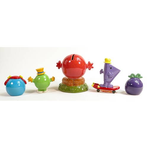 40 - Wade Mr Men figures to include - large Mr Noisy, Mr Rush, Little Miss Giggles, Little Miss Naughty &... 