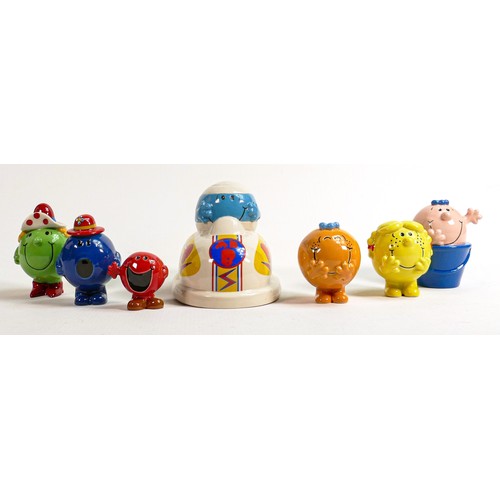 41 - Wade Mr Men figures to include - Mr Bump, Little Miss Fun, Little Miss Bossy, Little Miss Splendid, ... 