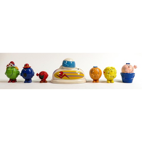 41 - Wade Mr Men figures to include - Mr Bump, Little Miss Fun, Little Miss Bossy, Little Miss Splendid, ... 