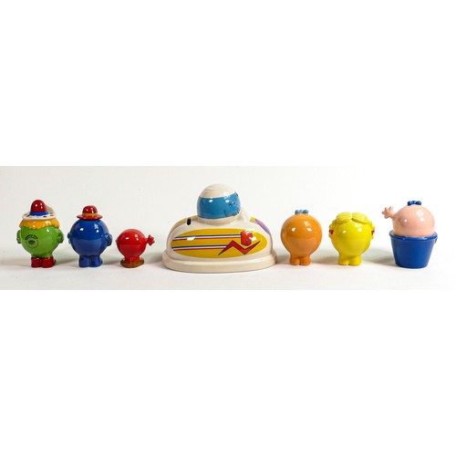 41 - Wade Mr Men figures to include - Mr Bump, Little Miss Fun, Little Miss Bossy, Little Miss Splendid, ... 