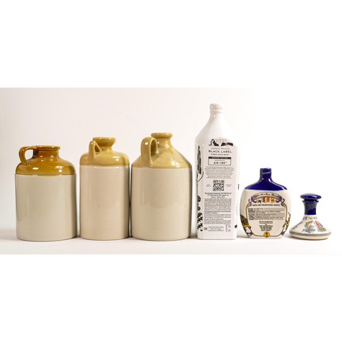 66 - Wade modern Whisky & spirit decanters including Pusser's Rum, Sailor Jerry (chip to base), Johnnie W... 