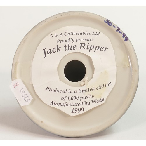 69 - Wade prototype Jack the Ripper limited edition figure for S&A Collectables Ltd., hand written date t... 