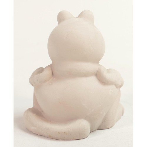 70 - Wade unglazed prototype figure of Garfield the cat, height 7.5cm. This was removed from the archives... 