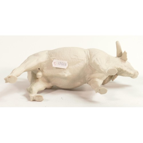 76 - Wade World of Survival Bisque figure African Cape Buffalo, height 13cm. This was removed from the ar... 