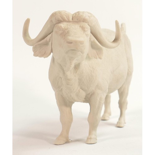 76 - Wade World of Survival Bisque figure African Cape Buffalo, height 13cm. This was removed from the ar... 