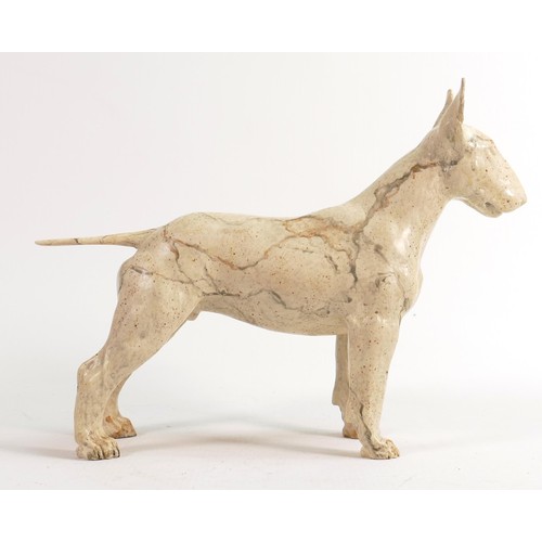 81 - North Light large resin figure of an English Bull Terrier, height 21.5cm. This was removed from the ... 