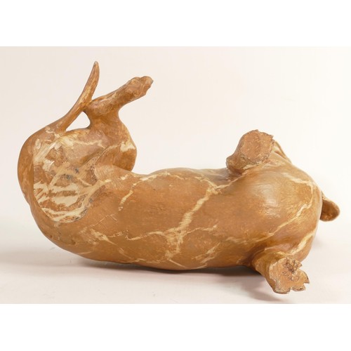 84 - North Light large resin figure of a Dachshund, height 23cm. This was removed from the archives of th... 