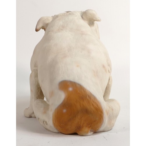 85 - North Light large resin figure of an English Bulldog pup, height 21cm. This was removed from the arc... 