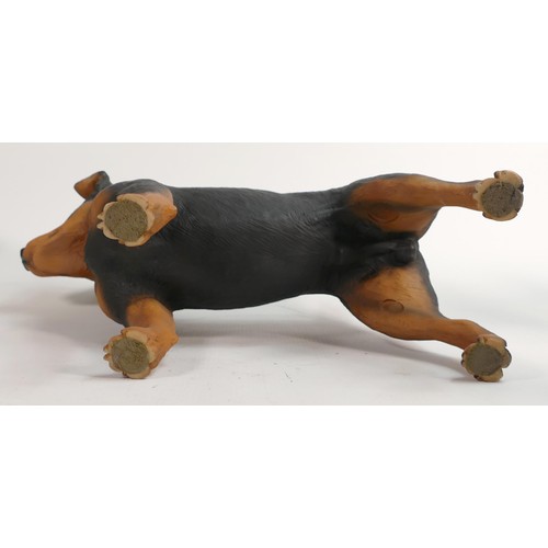 89 - North Light large resin figure of a Terrier, height  28cm.  This was removed from the archives of th... 