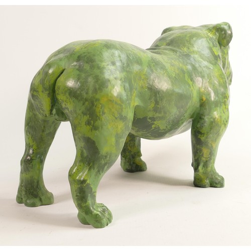 96 - North Light large resin figure of an English Bulldog, height 24cm. This was removed from the archive... 