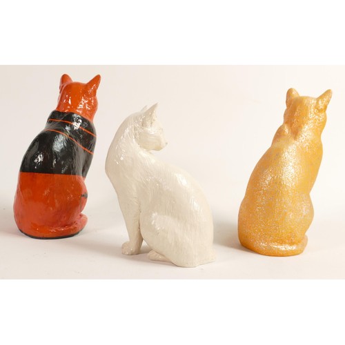 97 - North Light large resin figures of Cats, tallest height 17cm. These were removed from the archives o... 