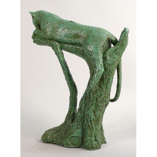 99 - North Light large resin figure of a Puma on a branch, height 33cm.  This was removed from the archiv... 