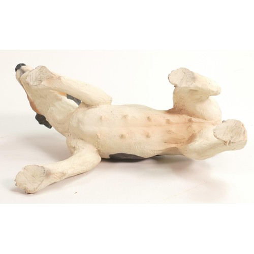 105 - North Light large resin figure of a Jack Russell Terrier, height 17cm. This was removed from the arc... 