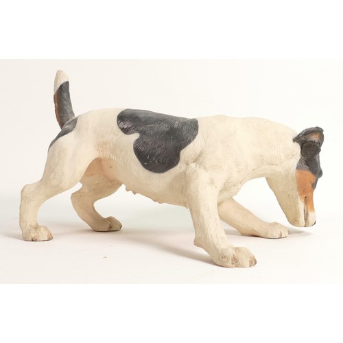 105 - North Light large resin figure of a Jack Russell Terrier, height 17cm. This was removed from the arc... 