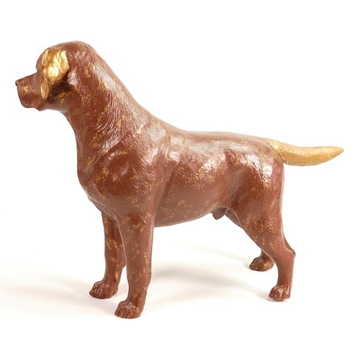 107 - North Light large resin figure of a standing Labrador, height 34cm. This was removed from the archiv... 