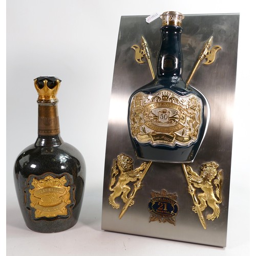 142 - Wade Royal Salute 50 Year Old Scotch Whisky decanter - limited edition 00/255 in Aluminium presentat... 