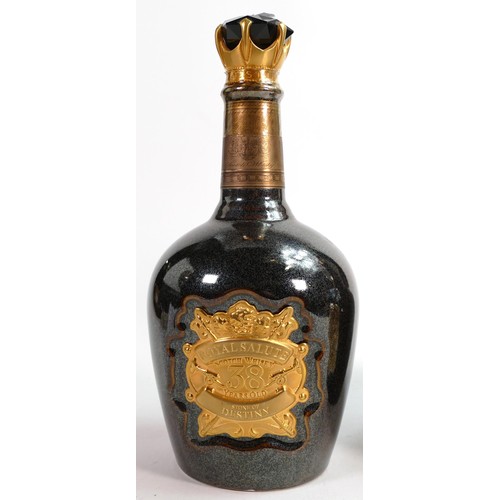 142 - Wade Royal Salute 50 Year Old Scotch Whisky decanter - limited edition 00/255 in Aluminium presentat... 