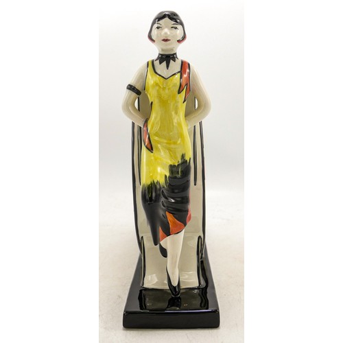 146 - Lorna Bailey The Art Deco Lady Jug, 22cm high. Limited edition No 22/100 with certificate. Mark on b... 