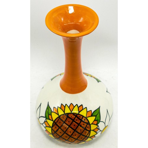 155 - Lorna Bailey Summer vase 19cm high (tube lined) Limited edition 182/250 Mark on base F.