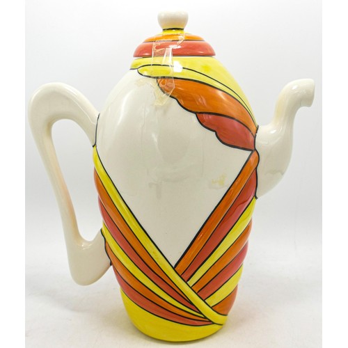 188 - Lorna Bailey 'Art Deco Lady' coffee pot 28cm high. Mark on base 