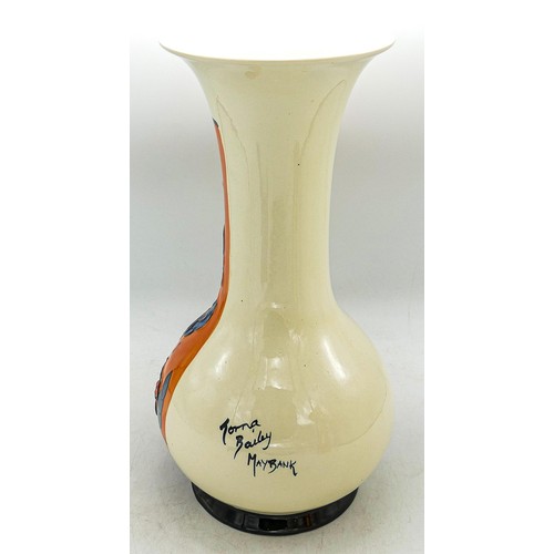 223 - Lorna Bailey Maybank vase 29cm high. Old Ellgrave Pottery stamp on bottom.