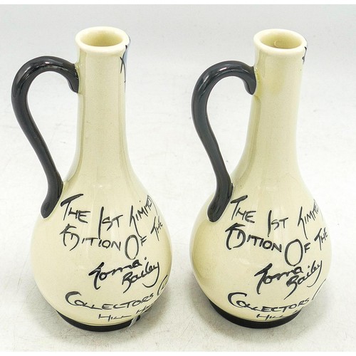 229 - Two Lorna Bailey Hill House bud vases - The 1st limited edition of the Lorna Bailey Collectors Club.... 