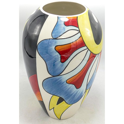 237 - Lorna Bailey Bulbous flower vase, limited edition No 8/30 mark on bottom 