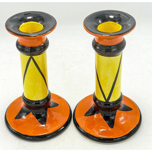 241 - Lorna Bailey pair of Candlesticks, 15cm high. (2)