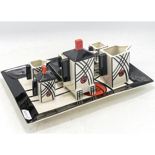 251 - Lorna Bailey Charles Rennie Mackintosh inspired Mini Coffee Set. Limited edition no. 23/100. 13 piec... 