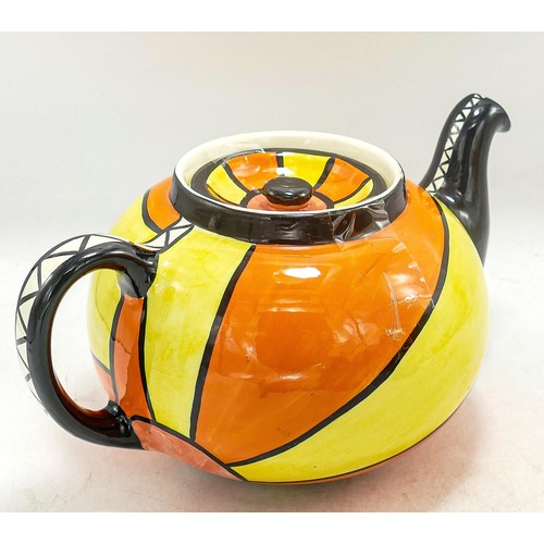 253 - Lorna Bailey Sunburst tea pot, 13cm high, 