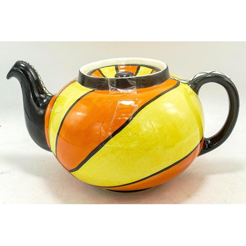 253 - Lorna Bailey Sunburst tea pot, 13cm high, 