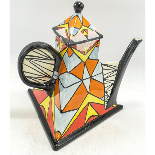 256 - Lorna Bailey 'Enigma' tea pot, limited edition 51/150 mark on base, 21cm high.