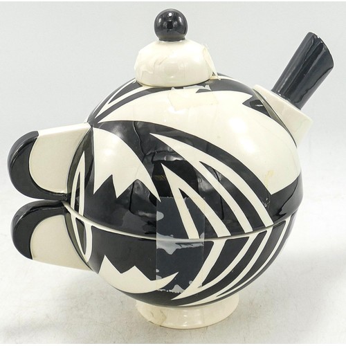 272 - A Lorna Bailey T-4-1 Tea pot 19cm high. Limited edition no. 23/100, with certificate. Mark on bottom... 