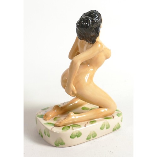 319 - Kevin Francis Peggy Davies erotic figure of a kneeling naked woman, signed Artists Colourway by Vict... 