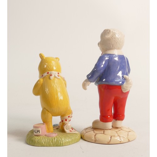 357 - Royal Doulton prototype figures Algy Pug and Winnie the Pooh, Algy unmarked and Pooh has sample by C... 