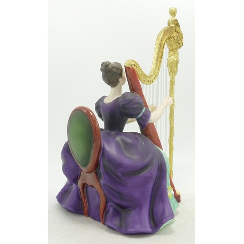 369 - Royal Doulton limited edition figurine Harp HN2482 from the Lady Musicians series. Boxed.